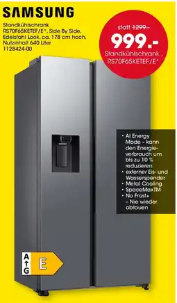 Möbel Martin SAMSUNG Standkühlschrank RS70F65KETEF/E Angebot