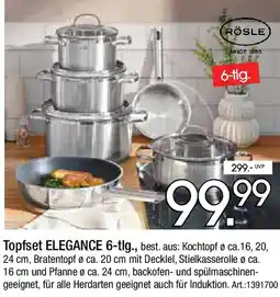 Zurbrüggen RÖSLE Topfset ELEGANCE 6-tlg. Angebot