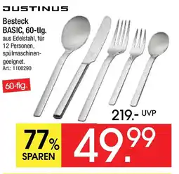 Zurbrüggen JUSTINUS Besteck BASIC, 60-tlg. Angebot