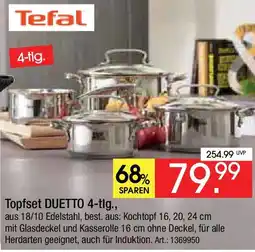 Zurbrüggen Tefal Topfset DUETTO 4-tlg. Angebot