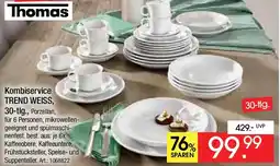 Zurbrüggen Thomas Kombiservice TREND WEISS, 30-tlg. Angebot