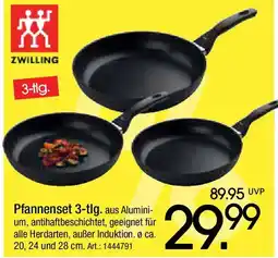 Zurbrüggen ZWILLING Pfannenset 3-tlg. Angebot