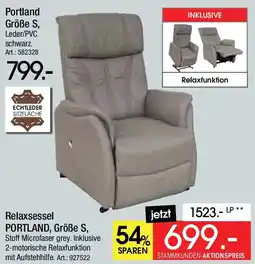 Zurbrüggen Relaxsessel PORTLAND, Größe S Angebot