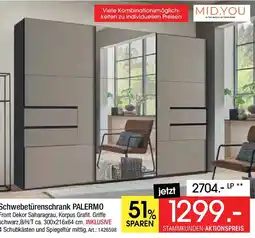 Zurbrüggen MID.YOU Schwebetürenschrank PALERMO Angebot