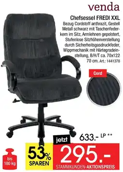 Zurbrüggen Venda Chefsessel FREDI XXL Angebot