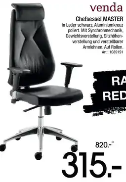 Zurbrüggen Venda Chefsessel MASTER Angebot