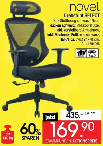 Zurbrüggen Novel Drehstuhl SELECT Angebot