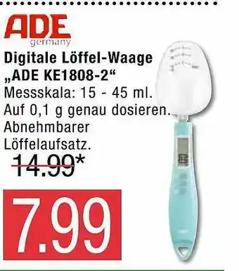 Marktkauf Ade Digitale Löffe-waage „ADE KE1808-2” Angebot