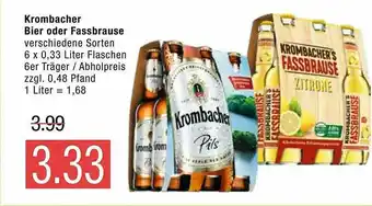 Marktkauf Krombacher Bier Oder Fassbrause Angebot