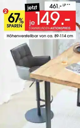 Zurbrüggen Novel Barhocker OSAKA Angebot