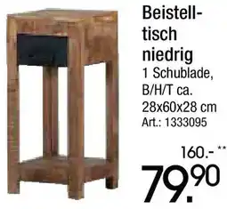 Zurbrüggen Beistelltisch niedrig Angebot