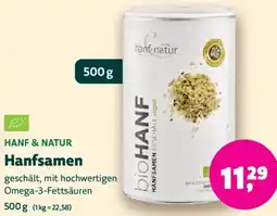 Biomarkt HANF & NATUR Hanfsamen Angebot