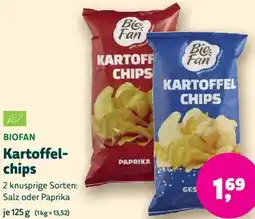 Biomarkt BIOFAN Kartoffelchips Angebot