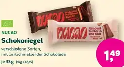 Biomarkt NUCAO Schokoriegel Angebot