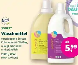 Biomarkt SONETT Waschmittel Angebot