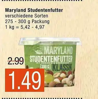 Marktkauf Maryland Studentenfutter Angebot