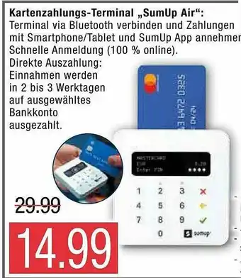 Marktkauf Kartenzahlung-terminal „sumup Air” Angebot