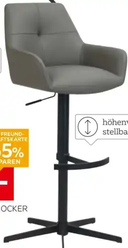 XXXLutz Novel Leder-Barhocker Angebot