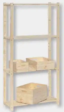 B1 Discount Baumarkt Kiefernholzregal Angebot