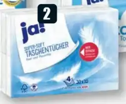 B1 Discount Baumarkt ja! Taschentücher Angebot