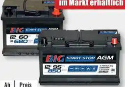 B1 Discount Baumarkt BIG Batterie Industrie Germany Start-Stopp-AGM-Batterien Angebot