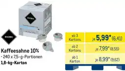 METRO RIOBA Kaffeesahne 10% Angebot