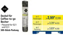 METRO RIOBA Deckel für Coffee-to-go Becher Angebot