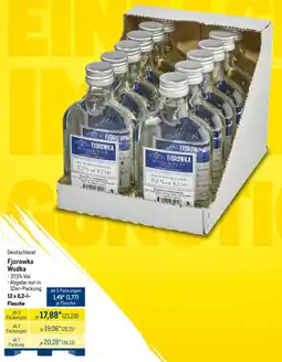 METRO Deutschland Fjorowka Wodka Angebot