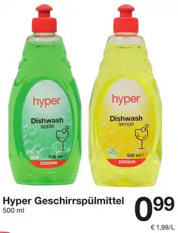 Zeeman Hyper Geschirrspülmittel Angebot