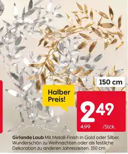 Rusta Girlande laub Angebot