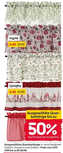 Rusta Ausgewählte querbehänge Angebot