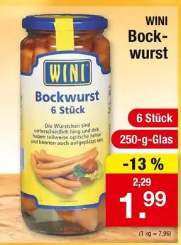 Zimmermann Wini bockwurst Angebot