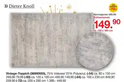 Möbelzentrum Pforzheim Dieter knoll vintage-teppich 80 x 150 cm Angebot