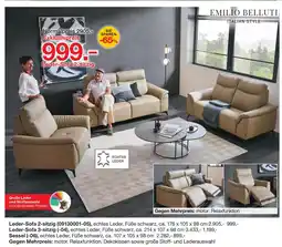 Möbelzentrum Pforzheim Emilio belluti leder-sofa 2-sitzig Angebot