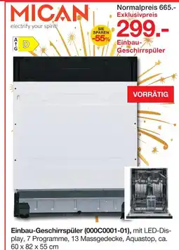 Möbelzentrum Pforzheim Mican einbau-geschirrspüler Angebot