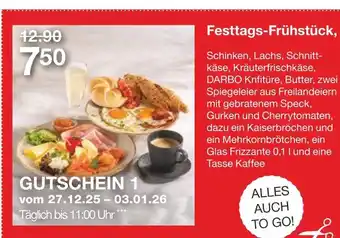 Möbelzentrum Pforzheim Festtags-frühstück Angebot