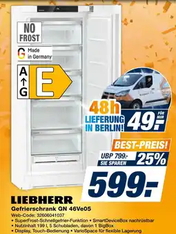 Expert Liebherr gefrierschrank gn 46ve05 Angebot