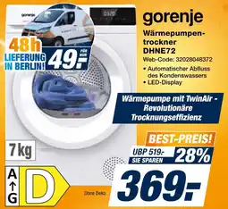 Expert Gorenje wärmepumpentrockner dhne72 Angebot