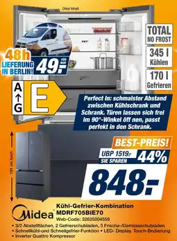 Expert Midea kühl-gefrier-kombination mdrf705bie70 Angebot
