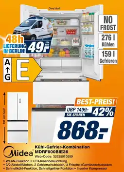 Expert Midea kühl-gefrier-kombination mdrf600bie36 Angebot