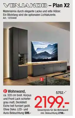 Zurbrüggen Venjakob plan x2 wohnwand Angebot