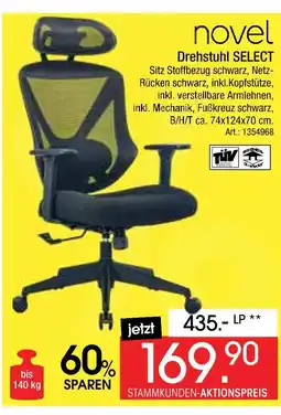 Zurbrüggen Novel drehstuhl select Angebot
