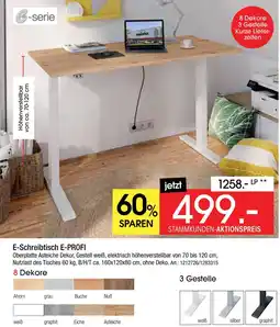 Zurbrüggen E-schreibtisch e-profi Angebot