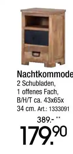 Zurbrüggen Nachtkommode Angebot