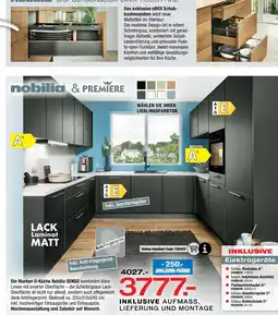 Ostermann Nobilia marken u-küche senso Angebot