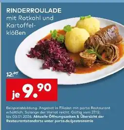 porta Rinderroulade mit rotkohl und kartoffelklößen Angebot