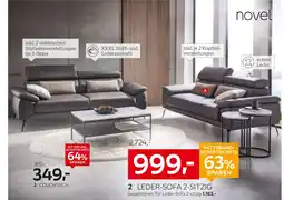 XXXLutz Novel leder-sofa 3-sitzig Angebot