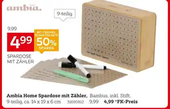Ambia home spardose mit zähler