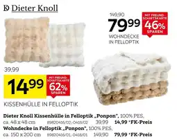 XXXLutz Dieter knoll kissenhülle in felloptik „ponpon“ Angebot