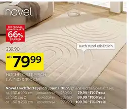 XXXLutz Novel hochflorteppich siena duo Angebot
